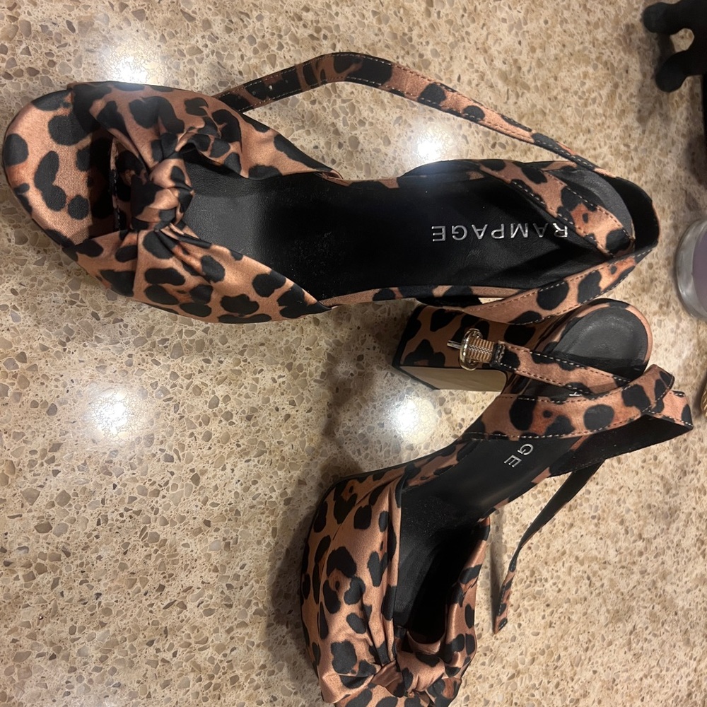 Rampage Animal Print Women's Heels